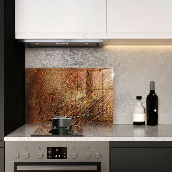 Induction hob cover Wood grain