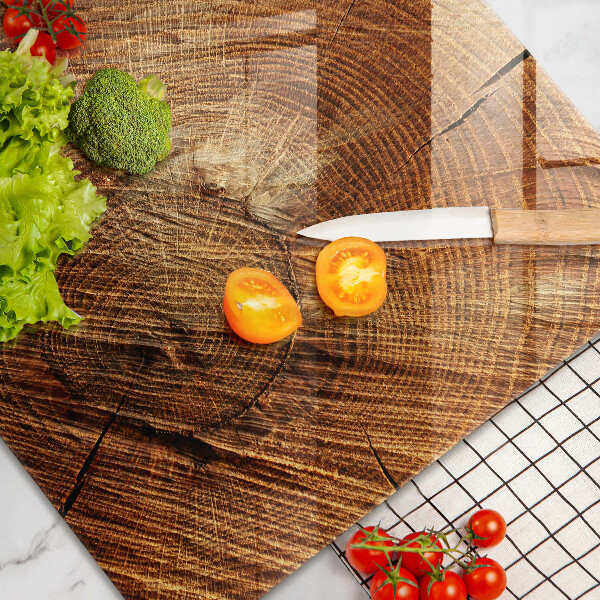 Induction hob cover Wood grain