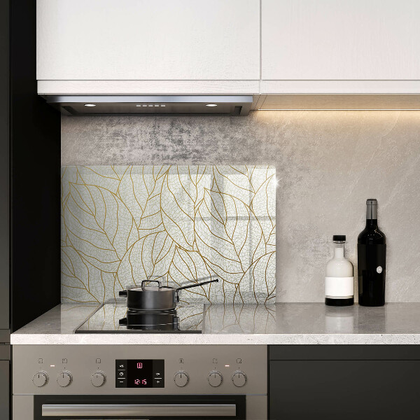Worktop saver Line-art leaves pattern
