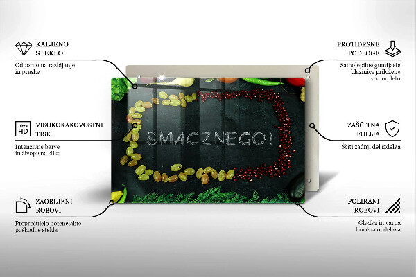 Induction hob protector The inscription Tasty!