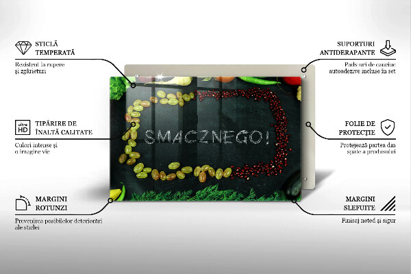 Induction hob protector The inscription Tasty!