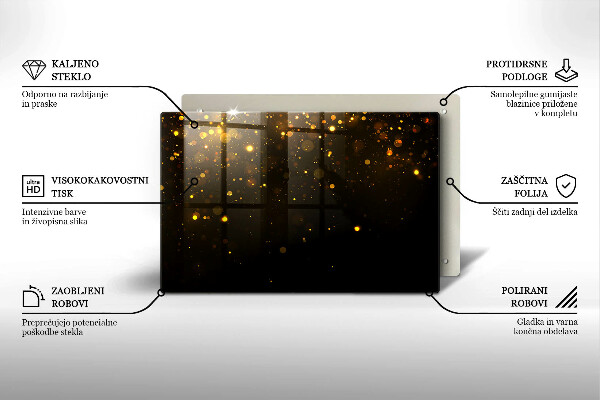 Worktop saver Golden glitter