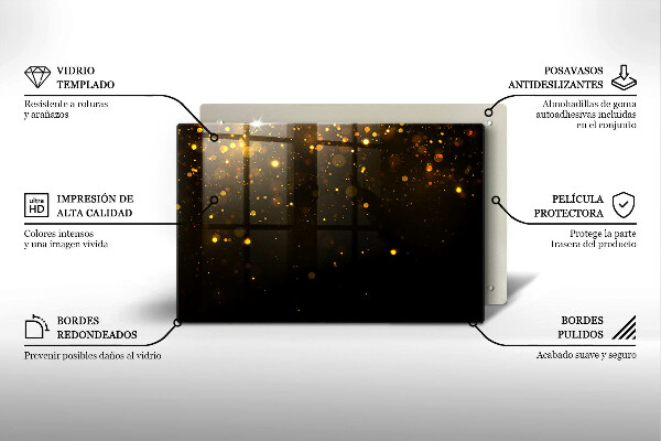 Worktop saver Golden glitter