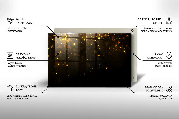 Worktop saver Golden glitter