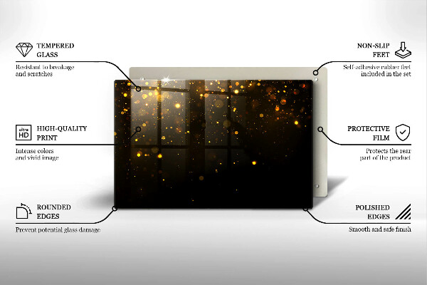 Worktop saver Golden glitter