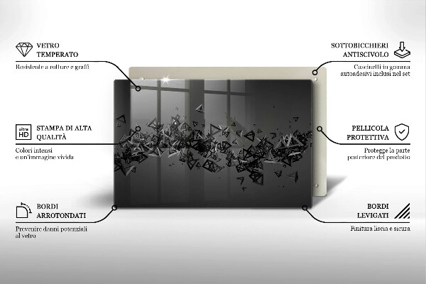 Worktop saver Abstraction 3D shapes