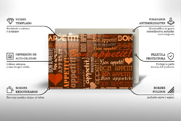 Worktop saver Text Bon Appetit