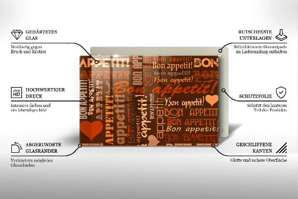 Worktop saver Text Bon Appetit