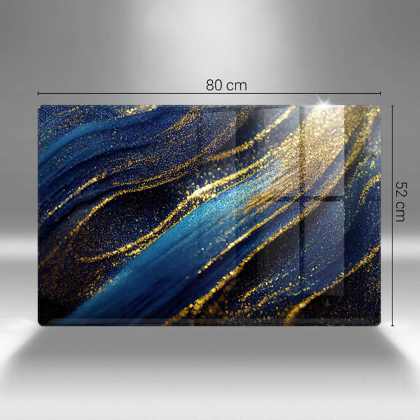 Worktop saver Navy blue abstraction