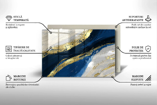 Worktop saver Texture with gold