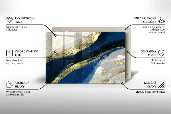 Worktop saver Texture with gold