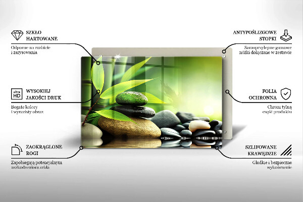 Worktop saver Zen bamboo stones