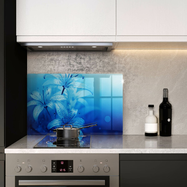 Worktop saver Blue flowers