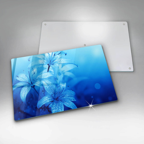 Worktop saver Blue flowers