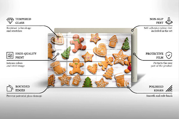 Worktop saver Christmas gingerbread