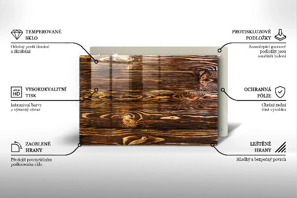 Worktop saver Wood texture