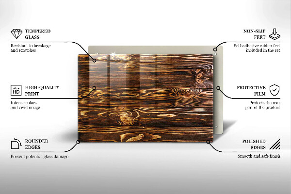 Worktop saver Wood texture