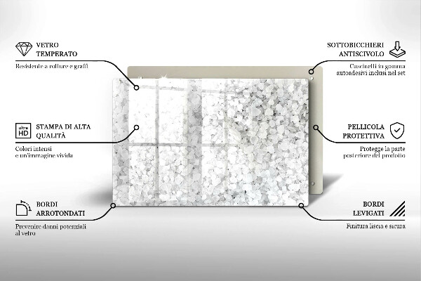 Work surface savers Salt crystals