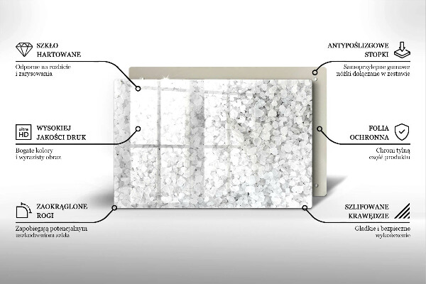 Work surface savers Salt crystals