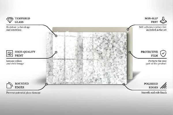Work surface savers Salt crystals