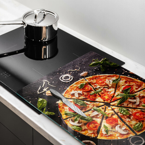 Work surface savers Pizza with mushrooms