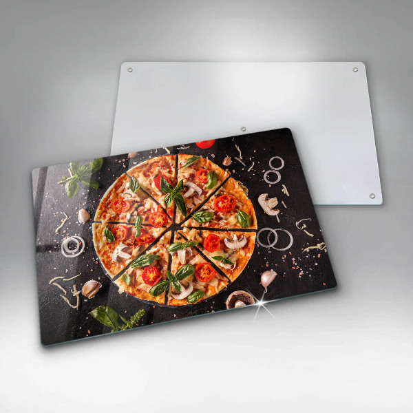 Work surface savers Pizza with mushrooms