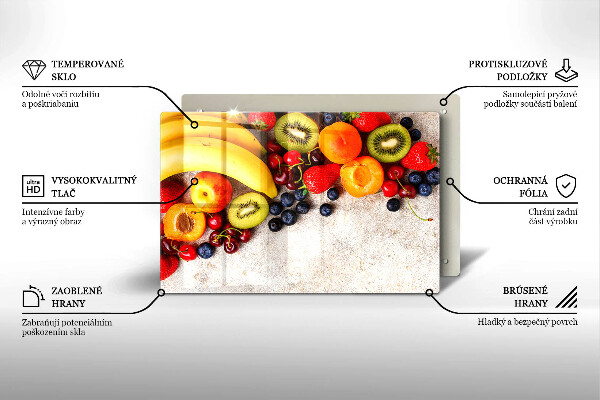 Work surface savers Holiday fruits