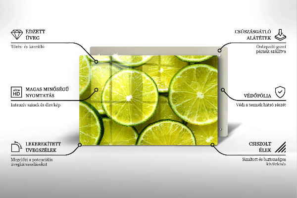 Worktop saver Lime slices