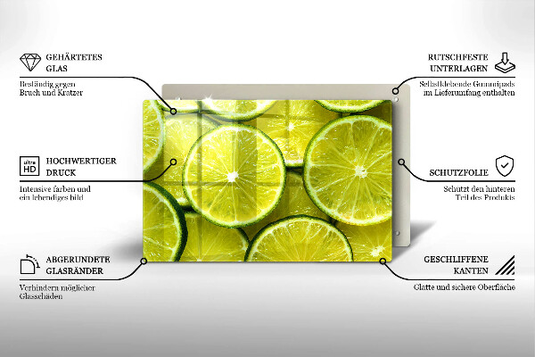 Worktop saver Lime slices