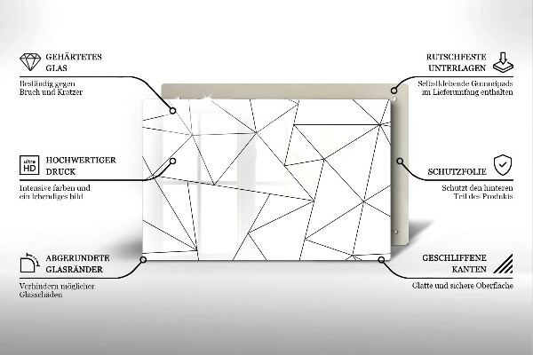 Worktop saver White triangles