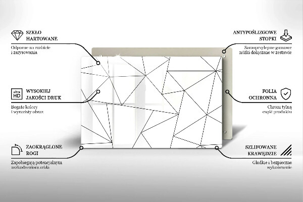 Worktop saver White triangles