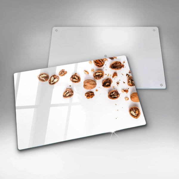 Work surface savers Nuts on a white background