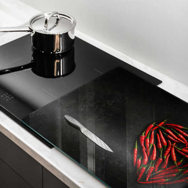 Worktop saver Chili peppers heart