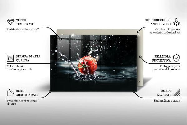 Induction hob protector Tomato in water