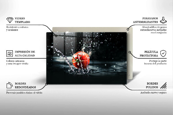 Induction hob protector Tomato in water