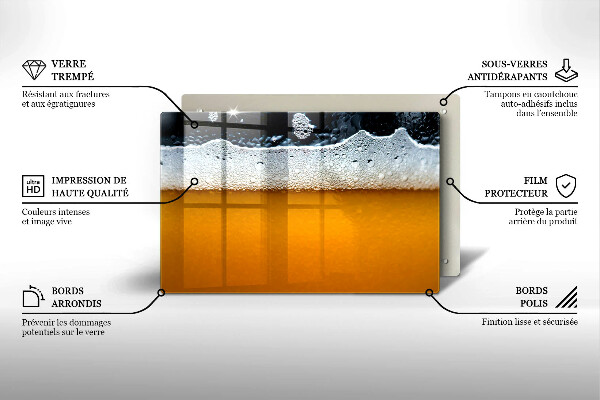 Induction hob protector Beer drink foam