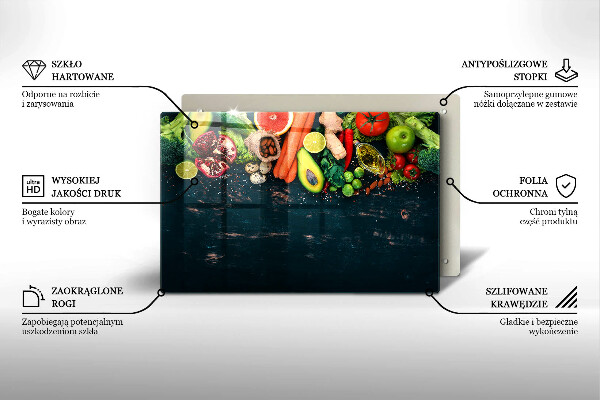 Induction hob protector Fruits and vegetables