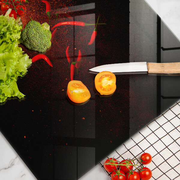 Induction hob protector Hot chili peppers