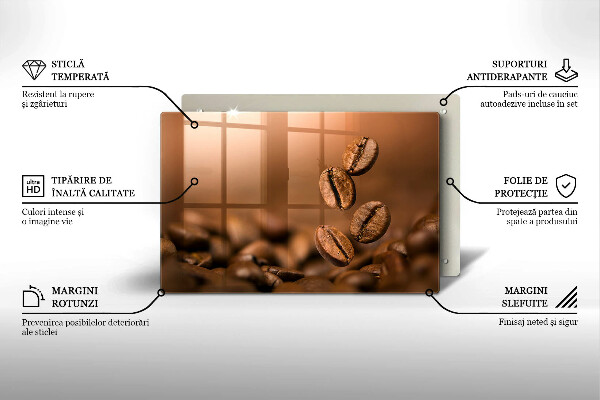 Induction hob protector Coffee beans