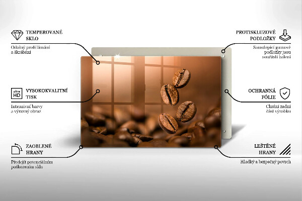 Induction hob protector Coffee beans