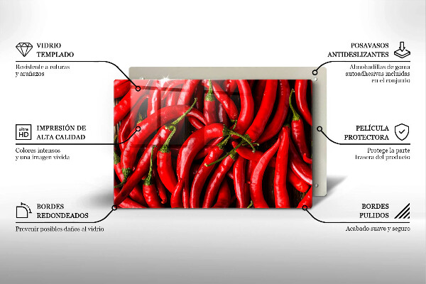 Worktop saver Hot chili peppers