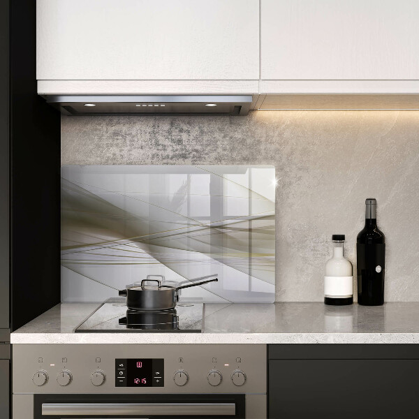 Induction hob cover Abstraction Design lines