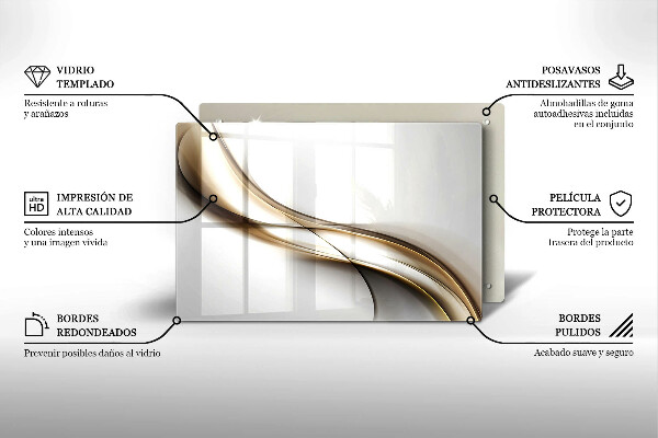 Worktop saver Mild abstraction lines