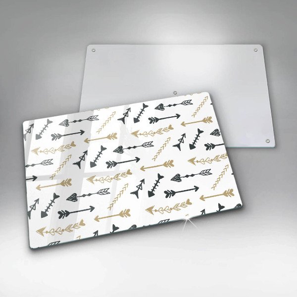 Induction hob protector Boho arrow pattern