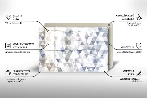 Induction hob protector Triangle pattern