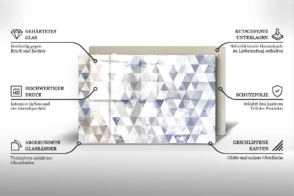 Induction hob protector Triangle pattern