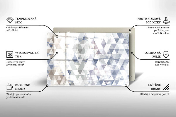 Induction hob protector Triangle pattern