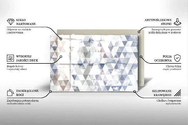 Induction hob protector Triangle pattern