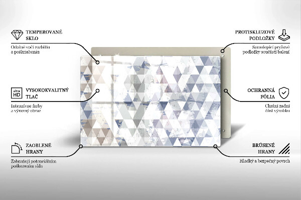 Induction hob protector Triangle pattern
