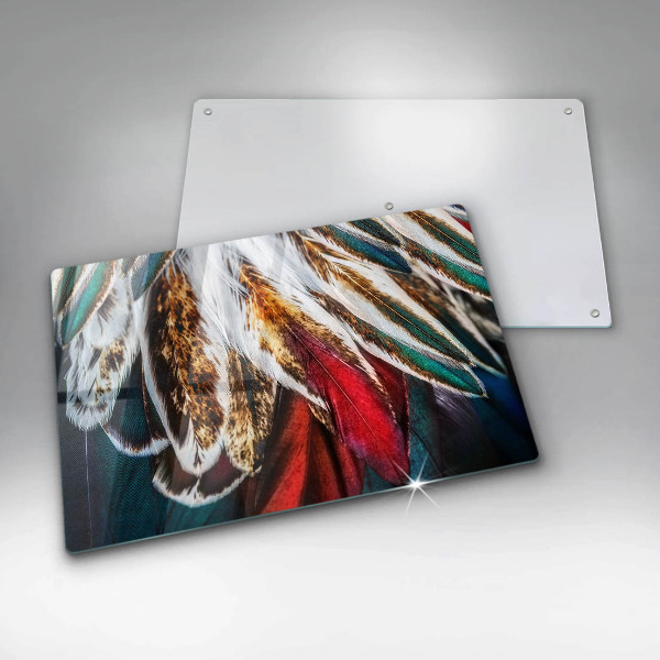 Worktop saver Boho bird feathers